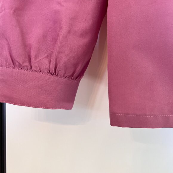 Vintage Pink Prime Time Long Sleeve Blouse with Neck Tie - Picture 6 of 11